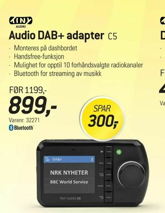 Thansen Audio DAB+ adapter tilbud