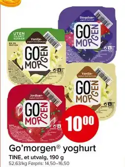 Spar Go'morgen yoghurt tilbud