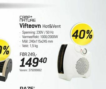 Thansen Vifteovn tilbud