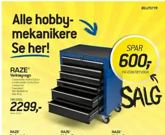 Thansen Verktøyvogn tilbud
