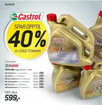 Thansen Motorolje Edge Titanium - 4 liter tilbud