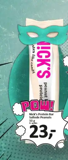 Normal Nick's Protein Bar Saltede Peanuts tilbud