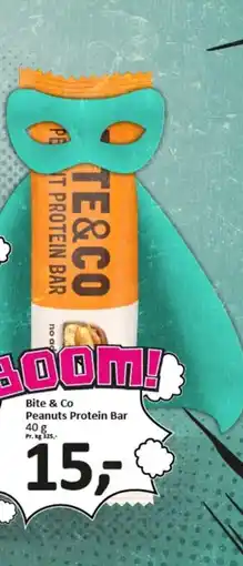 Normal Bite & Co Peanuts Protein Bar tilbud
