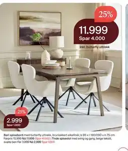 Møbelringen Tinde spisestol tilbud