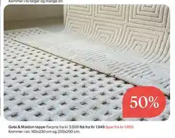 Møbelringen Gobi & Maldon teppe tilbud
