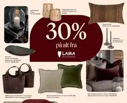 Møbelringen 30% på alt fra LAMA INTERIOR tilbud