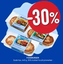 Rema 1000 FISKEBURGER tilbud