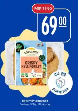 Rema 1000 CRISPY KYLLINGFILET tilbud