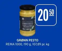 Rema 1000 GRØNN PESTO tilbud