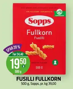 Kiwi FUSILLI FULLKORN tilbud