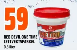 Obs Bygg RED DEVIL ONE TIME LETTVEKTSPARKEL tilbud