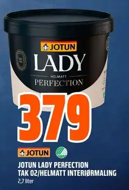 Obs Bygg JOTUN LADY PERFECTION TAK 02/HELMATT INTERIØRMALING tilbud
