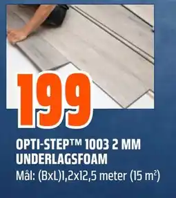 Obs Bygg OPTI-STEP 1003 2 MM UNDERLAGSFOAM tilbud