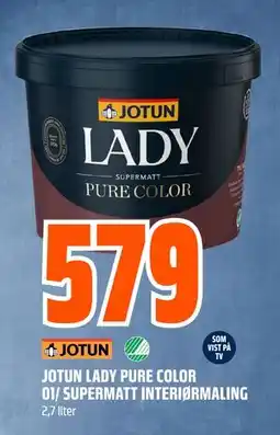 Obs Bygg JOTUN LADY PURE COLOR 01/ SUPERMATT INTERIØRMALING tilbud