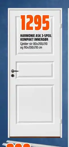 Obs Bygg HARMONIE ASK 3-SPEIL KOMPAKT INNERDØR tilbud