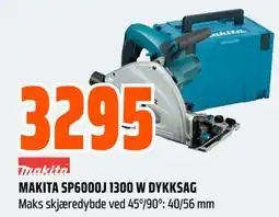 Obs Bygg MAKITA SP6000J 1300 W DYKKSAG tilbud