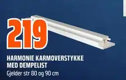 Obs Bygg HARMONIE KARMOVERSTYKKE MED DEMPELIST tilbud