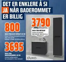 Obs Bygg DUXA TINA BADEROMSMØBEL 60 CM tilbud