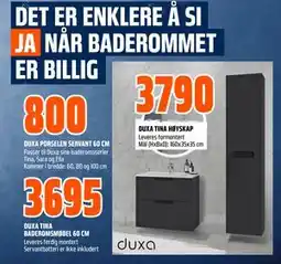 Obs Bygg DUXA TINA HØYSKAP tilbud