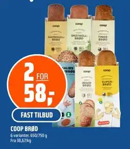 Coop Obs COOP BRØD tilbud