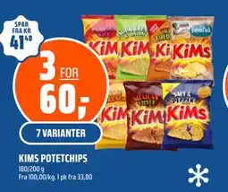 Coop Obs KIMS POTETCHIPS tilbud
