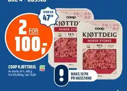 Coop Obs COOP KJØTTDEIG tilbud