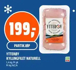 Coop Obs YTTERØY KYLLINGFILET NATURELL tilbud