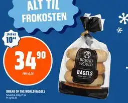Coop Obs BREAD OF THE WORLD BAGELS tilbud