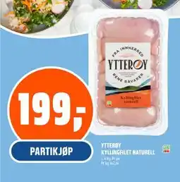 Coop Obs YTTERØY KYLLINGFILET NATURELL tilbud