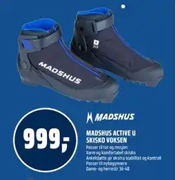 Coop Obs MADSHUS ACTIVE U SKISKO VOKSEN tilbud