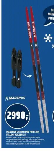 Coop Obs MADSHUS ULTRASONIC PRO SKIN FELLSKI VOKSEN 25 tilbud