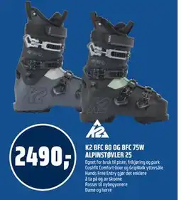 Coop Obs K2 BFC 80 OG BFC 75W ALPINSTØVLER 25 tilbud