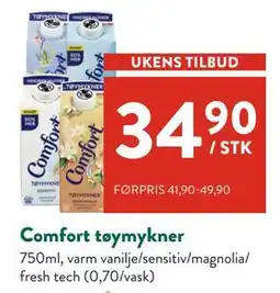Jacobs Comfort tøymykner tilbud