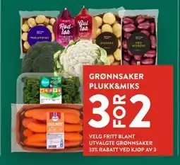 Jacobs GRØNNSAKER PLUKK&MIKS tilbud