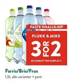 Jacobs Farris/Bris/Frus tilbud
