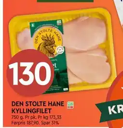 Coop Mega DEN STOLTE HANE KYLLINGFILET tilbud