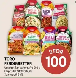 Coop Mega TORO FERDIGRETTER tilbud
