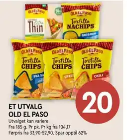 Coop Mega ET UTVALG OLD EL PASO tilbud