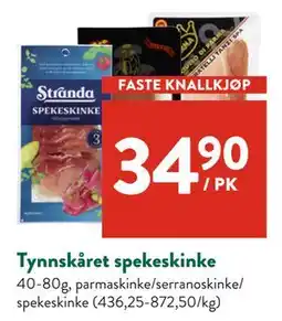 Jacobs Tynnskåret spekeskinke tilbud