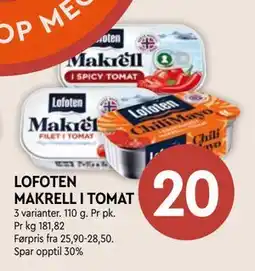 Coop Mega LOFOTEN MAKRELL I TOMAT tilbud