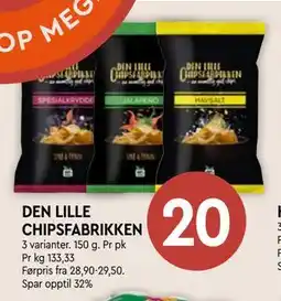 Coop Mega DEN LILLE CHIPSFABRIKKEN tilbud