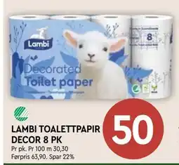 Coop Mega LAMBI TOALETTPAPIR DECOR 8 PK tilbud