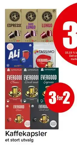 Spar Kaffekapsler tilbud