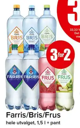 Spar Farris/Bris/Frus tilbud