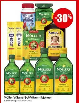 Spar Möller's/Sana-Sol/Vitaminbjørner tilbud