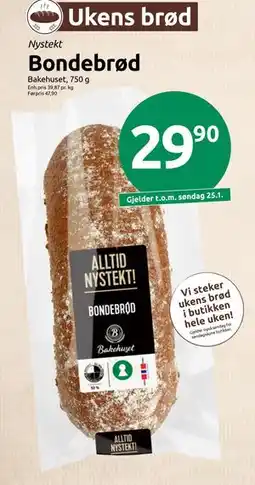 Joker Bondebrød tilbud