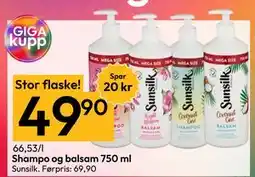 Gigaboks Shampo og balsam 750 ml tilbud