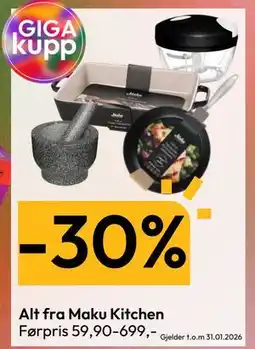 Gigaboks Alt fra Maku Kitchen tilbud