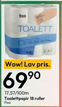 Gigaboks Toalettpapir 18 ruller tilbud