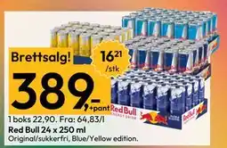 Gigaboks Red Bull 24 x 250 ml tilbud